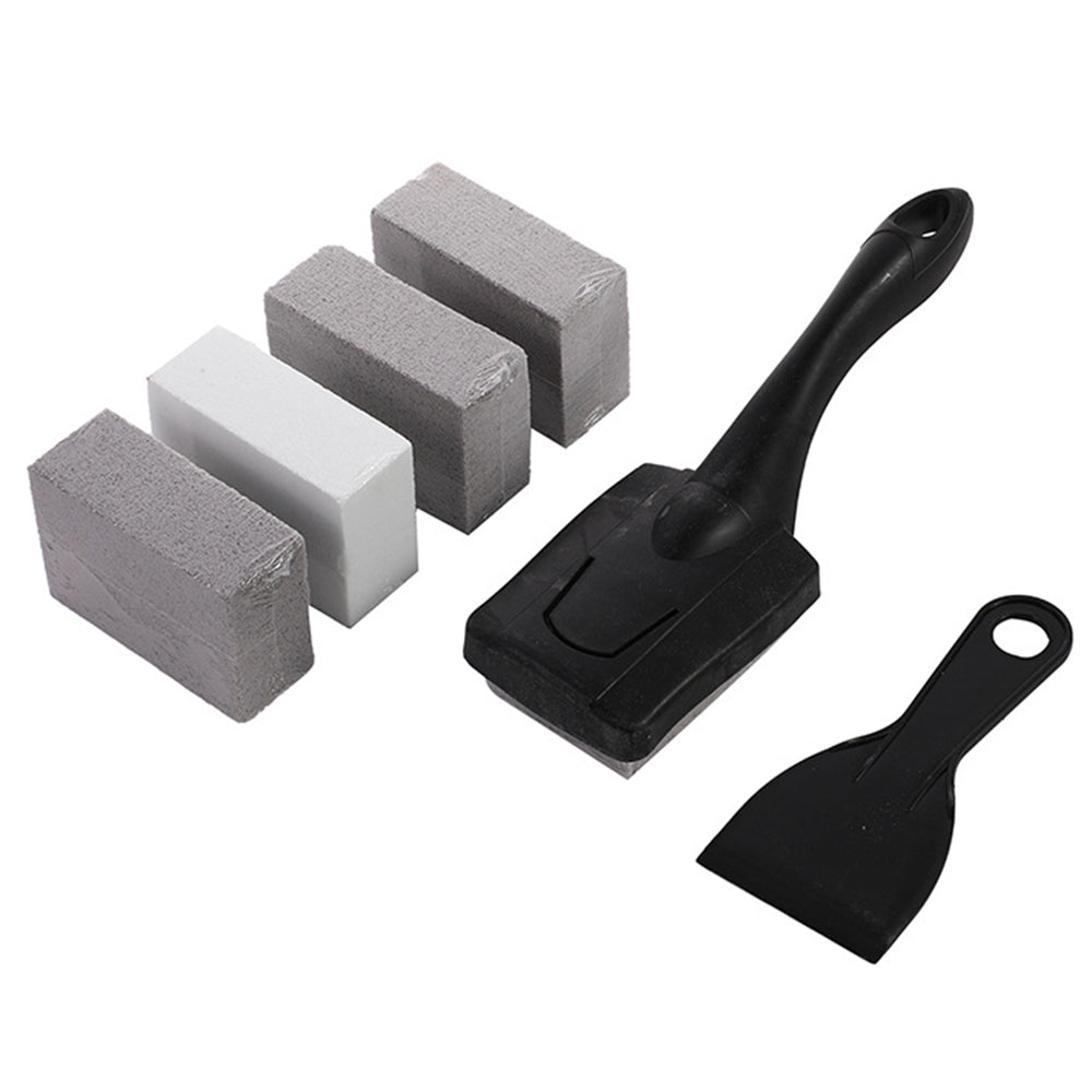 4Pcs Outdoor Barbecue Grill Cleaning Brick Block Pumice Stone with Brush and Spatula 4Pcs Outdoor Barbecue Grill Cleaning Brick Block Pumice Stone with Brush and Spatula